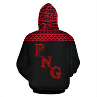 Kanaka Kings All Over Hoodie PNG Flag - Polynesian Pride