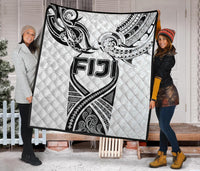 Fiji Rugby Premium Quilt Polynesian Waves Style - Polynesian Pride