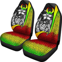 Pohnpei Micronesian Car Seat Covers Reggae - Turtle With Hook - Polynesian Pride