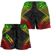 Gambier Islands Women's Shorts - Polynesian Chief Reggae Version - Polynesian Pride