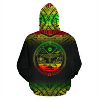 Marshall Islands Polynesian Hoodie Reggae Frog - Polynesian Pride