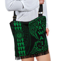 Hawaii Coat Of Arms Crossbody Boho Handbag Green - Polynesian Pride