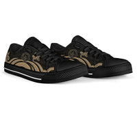 Palau Low Top Canvas Shoes - Gold Tentacle Turtle - Polynesian Pride