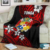 Mate Ma'a Tonga Rugby Premium Blanket Polynesian Unique Vibes - Red - Polynesian Pride