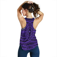 Polynesian Seamless Violet Women's Racerback Tank Top - Polynesian Pride