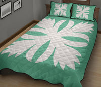 Hawaiian Royal Pattern Quilt Bed Set - Seafoarm - C3 Style - Polynesian Pride