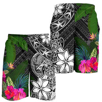 American Samoa Men Shorts - Turtle Plumeria Banana Leaf - Polynesian Pride