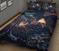 Night On The Land Quilt Bed Set - Polynesian Pride