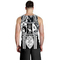 Polynesian Men's Tank Top - Guam Flag, Seal with Maui Moana Tattoo - Polynesian Pride