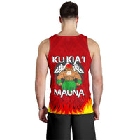 Hawaii Mauna Kea Men's Tank Top - Warrior Version - Polynesian Pride