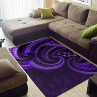 New Zealand Maori Mangopare Area Rug Polynesian - Purple - Polynesian Pride