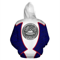 American Samoa Hoodie American Samoa Flag Seal Sport Style - Polynesian Pride