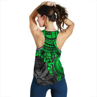 Pohnpei Polynesian Racerback Tank (Women) - Polynesian Green Turtle - Polynesian Pride