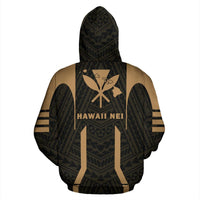 Hawaii Kanaka Polynesian Hoodie Gold - Polynesian Pride