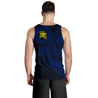 Hawaii Tank Top Polynesian Kanaka Map Hawaiian Men's Tank Top - Blue - TT Style - Polynesian Pride