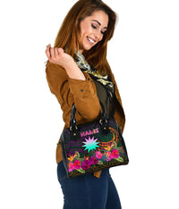 Nauru Personalised Shoulder Handbag - Summer Hibiscus - Polynesian Pride