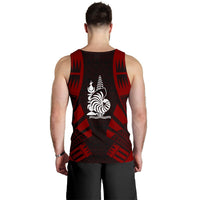 New Caledonia Men Tank Top - Polynesian Tattoo Red - Polynesian Pride