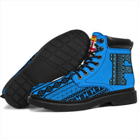Fijian All - Season Boots - Tapa Pattern - Polynesian Pride