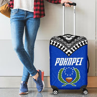 Pohnpei Flag Luggage Covers Micronesian Pattern - Polynesian Pride