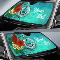 Federated States of Micronesia Auto Sun Shade - Tropical Flowers Style - Polynesian Pride