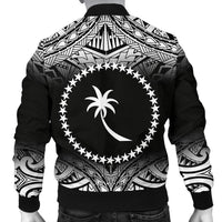 Chuuk Men's Bomber Jacket - Fog Black Style - Polynesian Pride
