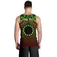 Polynesian Cook Islands Personalised Men's Tank Top - Reggae Vintage Polynesian Patterns - Polynesian Pride