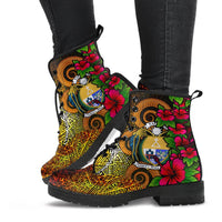 Nauru Polynesian Leather Boots - Hibiscus Vintage - Polynesian Pride