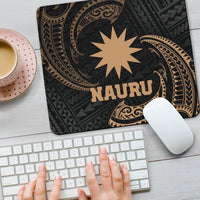 Nauru Polynesian Mouse Pad - Gold Tribal Wave - Polynesian Pride