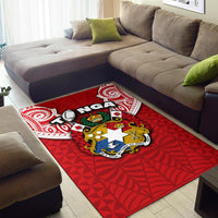 (Custom Personalised) Tonga Rugby Area Rug Royal Style - Polynesian Pride