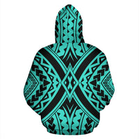 Hawaii Hoodie Polynesian Tradition Turquoise Pullover - Polynesian Pride