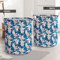 Hawaii Tropical Hibiscus Blue Hawaii Laundry Basket - Polynesian Pride