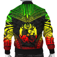 Tonga Polynesian Chief Men's Bomber Jacket - Reggae Version - Polynesian Pride
