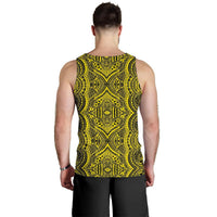 Polynesian Symmetry Yellow Hawaii Men's Tank Top - Polynesian Pride