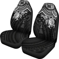 Kosrae Polynesian Car Seat Covers - White Turtle - Polynesian Pride