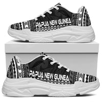 Papua New Guinea Chunky Sneakers - Polynesian Chief Black Version - Polynesian Pride