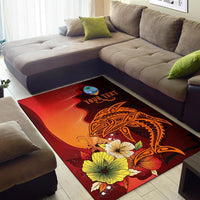 Guam Custom Personalised Area Rugs - Tribal Tuna Fish - Polynesian Pride