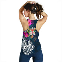 Fiji Women's Racerback Tank - Fiji Summer Vibes - Polynesian Pride