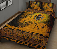 Cook Island Quilt Bed Sets Wave Gold - Polynesian Pride