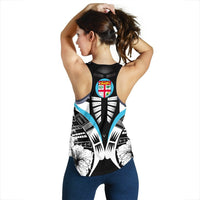 Fiji Tattoo Racerback Tank Hibiscus K9 - Polynesian Pride