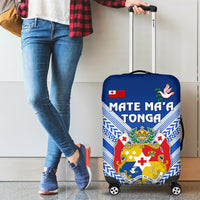 Mate Ma'a Tonga Rugby Luggage Covers Polynesian Creative Style - Blue - Polynesian Pride