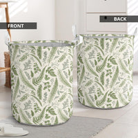 Hawaii Tropical Green Pattern Hawaii Laundry Basket - Polynesian Pride