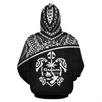 Guam All Over Zip up Hoodie Micronesia Curve Style - Polynesian Pride
