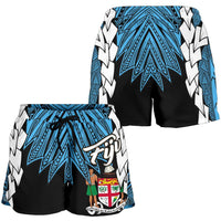 Fiji Polynesian Women's Shorts - Tribal Wave Tattoo Flag Style - Polynesian Pride