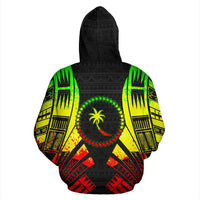 Chuuk All Over Hoodie Reggae Color Tattoo Style - Polynesian Pride