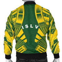 Society Islands Men Bomber Jackets - Polynesian Tattoo Flag - Polynesian Pride
