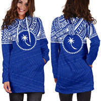 Chuuk Women's Hoodie Dress - Blue Version - Polynesian Pride