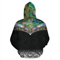 New Zealand Maori Paua Shell Hoodie - Polynesian Pride
