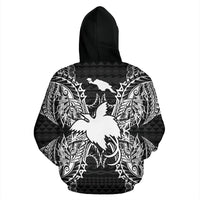 Papua New Guinea Polynesian ll Over Hoodie Map Black - Polynesian Pride
