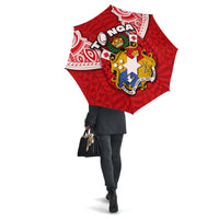 Tonga Rugby All Over Print Umbrellas Royal Style - Polynesian Pride