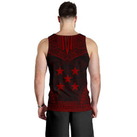 Gambier Islands Men's Tank Top - Polynesian Chief Red Version - Polynesian Pride